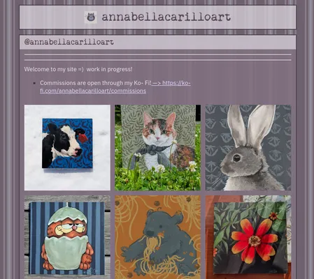 Screenshot of annabellacarilloart