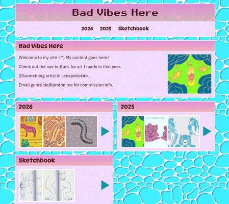 Screenshot of Bad Vibes Here
