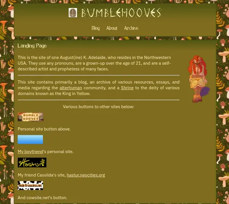 Screenshot of bumblehooves