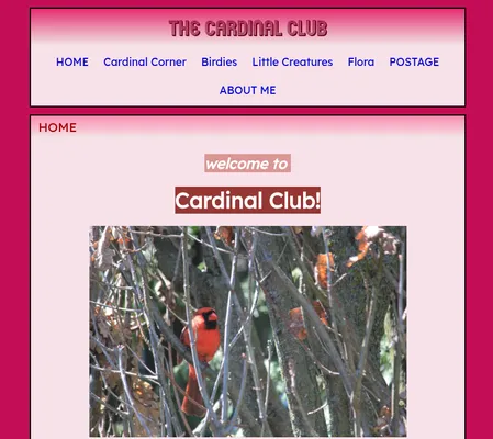 Screenshot of THE CARDINAL CLUB
