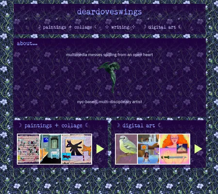 Screenshot of deardoveswings