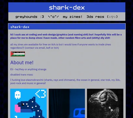 Screenshot of shark-dex