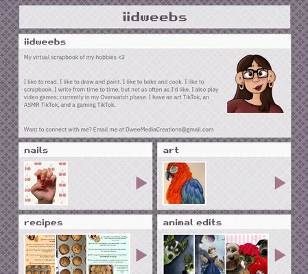 Screenshot of iidweebs