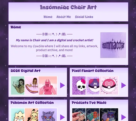 Screenshot of Insomniac Chair Art