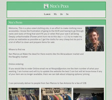 Screenshot of Nix's Pixs 