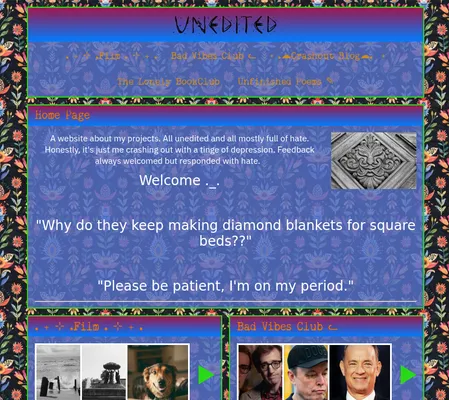Screenshot of UnEdited