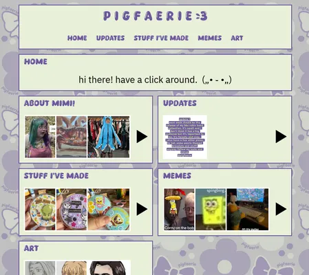 Screenshot of p i g f a e r i e <3