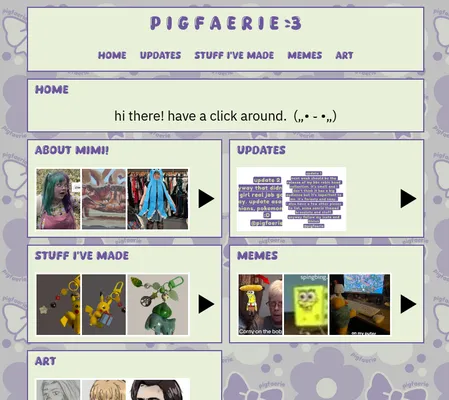 Screenshot of p i g f a e r i e <3