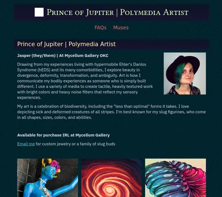 Screenshot of Prince of Jupiter | Polymedia Artist