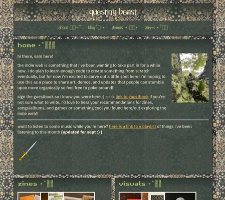 Screenshot of questing beast