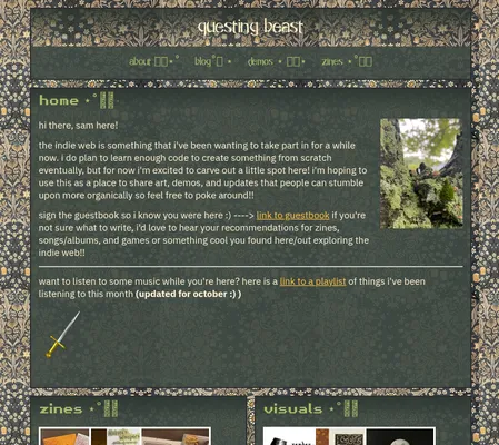 Screenshot of questing beast