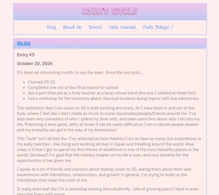Screenshot of Rina's World