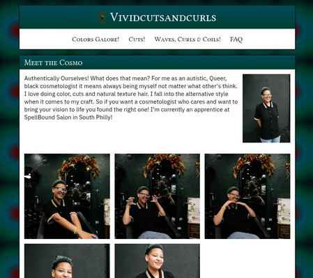 Screenshot of Vividcutsandcurls